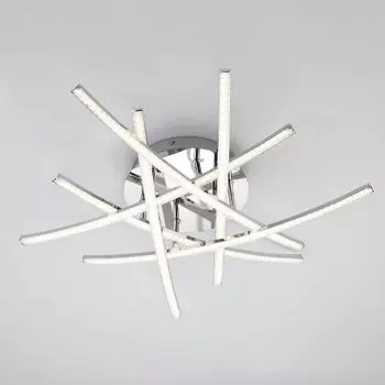 Люстра светодиодная Евросвет 90107/6 хром 50W