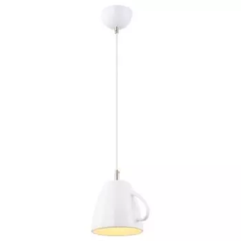 Светильник подвесной кружка белая Arte lamp A6605SP-1WH CAFFETTERIA