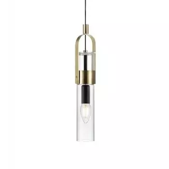 Светильник Markslojd 106844 WINSTON pendant 1L bru.brass/clear glass