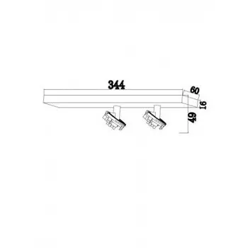 Основание под двойной светильник Maytoni C051CL-02W белый