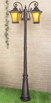 Светильник на столбе Elektrostandard Libra F/2 венге (арт. GLXT-1408F/2)