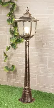 Светильник на столбе Электростандарт Sculptor F черное золото (арт. GLXT-1407F)