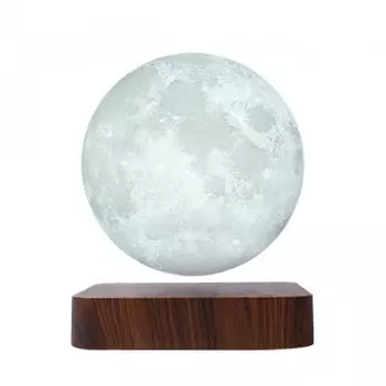 Светильник настольный Gauss 3D Луна 2W 3000K/4000K 220-240V D14см левитация LED (LV001)