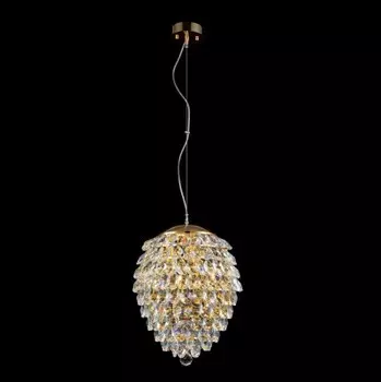 Светильник подвесной Crystal lux CHARME SP3+3 LED GOLD/TRANSPARENT 1372/206