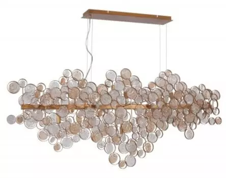 Светильник подвесной DESEO SP15 L1400 GOLD (1560/215) Crystal lux