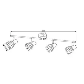 Светильник поворотный спот Globo 541007-4