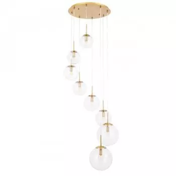 Светильник с подвесными прозрачными шарами Arte lamp A1900SP-8AB VOLARE