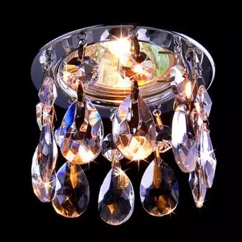 Светильник точечный с хрусталем Электростандарт 2055 CH/Clear (хром / прозрачный хрусталь)