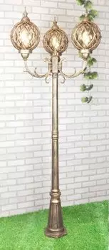 Светильник уличный Elektrostandard Sirius F/3 черное золото