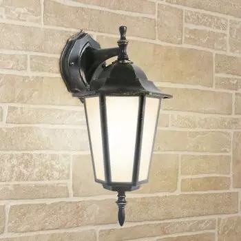 Светильник уличный настенный Электростандарт GL 1004D черное золото