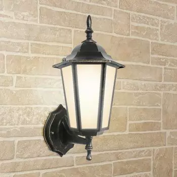 Светильник уличный настенный Электростандарт GL 1004U черное золото