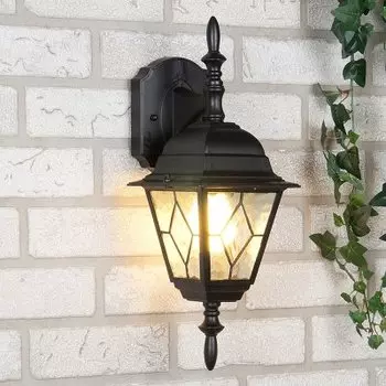 Уличный настенный светильник Vega D черный Elektrostandard