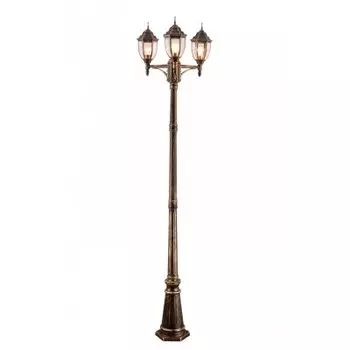 Светильник уличный столб на 3 лампы Arte Lamp A3151PA-3BN PEGASUS