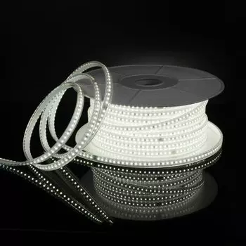 Светодиодная лента Лента светодиодная 220V 14,4W 120Led 2835 IP65 6500 холодный белый, 50 м Электростандарт