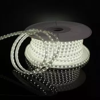 Светодиодная лента Лента светодиодная 220V 8W 60Led 2835 IP65 холодный белый, 50 м Электростандарт