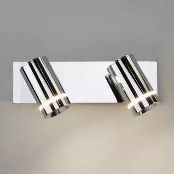 Светодиодный настенный светильник с поворотными плафонами Eurosvet Stalk 20064/2 LED хром