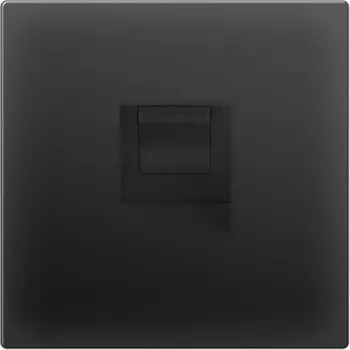 Телефонная розетка RJ-11 (черный матовый) WL08-RJ-11 Werkel