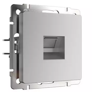 Телефонная розетка RJ-11 (серебряный) W1182006 Werkel