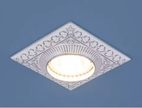 Точечный светильник для подвесных, натяжных и реечных потолков Электростандарт 4104 белый/хром (WH/CH)