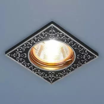 Точечный светильник Электростандарт 120071 MR16 BK/SL черный/серебро