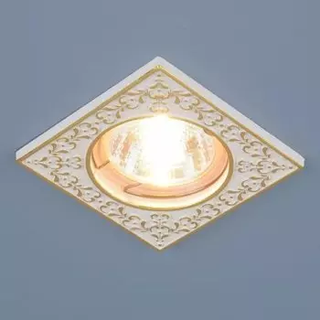 Точечный светильник Электростандарт 120071 MR16 WH/GD белый/золото