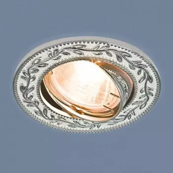 Точечный светильник Elektrostandard 713 MR16 WH/SL белый/серебро