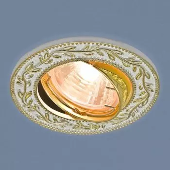 Точечный светильник Elektrostandard 713 MR16 WH/GD белый/золото