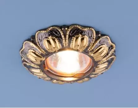 Точечный светильник Электростандарт 7215 MR16 GMG черный/золото