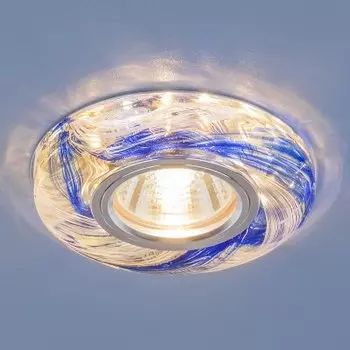 Точечный светодиодный светильник Электростандарт 2191 MR16 CL/BL прозрачный/синий