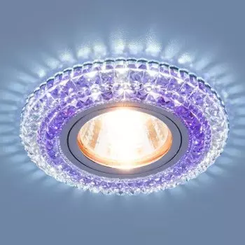 Точечный светодиодный светильник Электростандарт 2193 MR16 CL/PU прозрачный/фиолетовый