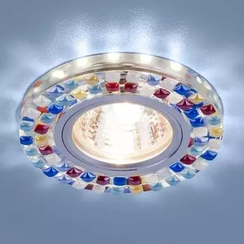 Точечный светодиодный светильник Elektrostandard 2195 MR16 SL/MLT зеркальный/мульти