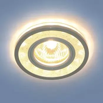 Точечный светодиодный светильник Электростандарт 7020 MR16 WH/SL белый/серебро