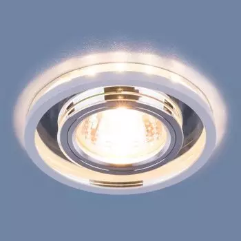 Точечный светодиодный светильник Elektrostandard 7021 MR16 SL/WH зеркальный/белый