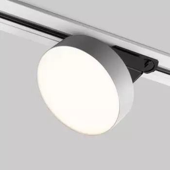Трековый светодиодный светильник для однофазного шинопровода Pila Серебро 12W 4200K Elektrostandard (85078/01)
