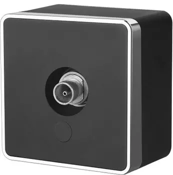 ТВ-розетка оконечная Gallant (черный/хром) WL15-21-01 Werkel