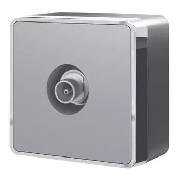 ТВ-розетка оконечная Gallant (серебряный) W5083006 Werkel