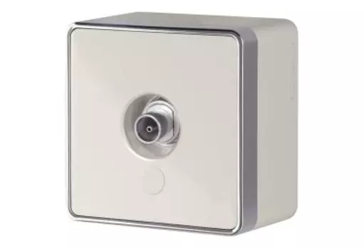 ТВ-розетка оконечная Gallant (слоновая кость) WL15-21-01 Werkel