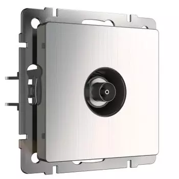 ТВ розетка оконечная (глянцевый никель) Werkel W1183002