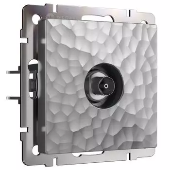 ТВ-розетка оконечная (серебряный) W1283006 Werkel