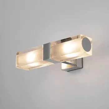 Влагостойкий настенный светильник Elektrostandard Duplex 2 х 28W хром