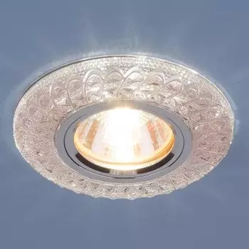 Встраиваемый потолочный светильник со светодиодной подсветкой Электростандарт 2180 MR16 PK розовый