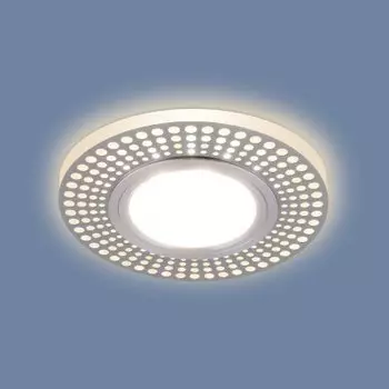 Встраиваемый потолочный светильник со светодиодной подсветкой 2231 MR16 CH хром