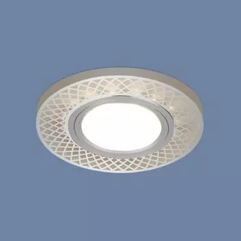 Встраиваемый потолочный светильник со светодиодной подсветкой 2232 MR16 CH хром