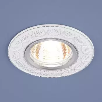 Встраиваемый светильник Электростандарт 7010 MR16 WH/SL белый/серебро