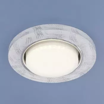 Встраиваемый точечный светильник Электростандарт 1062 GX53 WH/SL белый/серебро