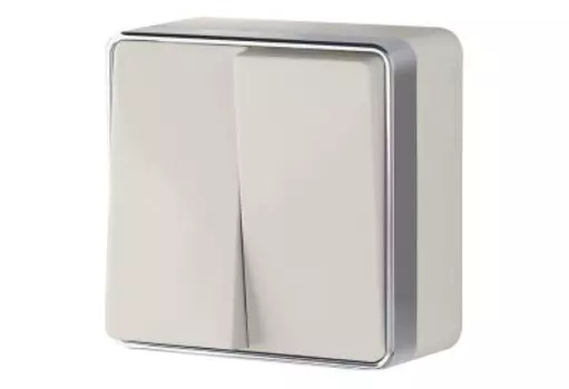 Выключатель двухклавишный Gallant (слоновая кость) WL15-03-01 Werkel