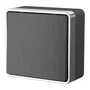 Выключатель одноклавишный Gallant (графит рифленый) W5010004 Werkel