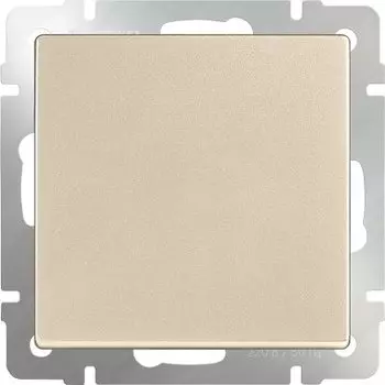 Выключатель одноклавишный проходной (шампань) WL11-SW-1G-2W Werkel