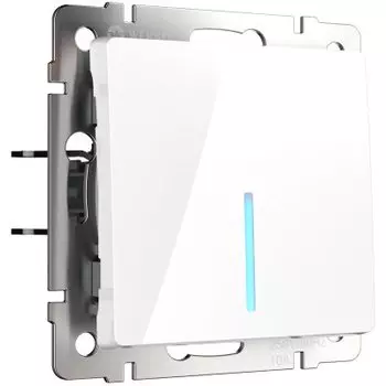 Выключатель одноклавишный с подсветкой (белый) W1110101 Werkel