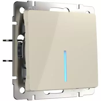 Выключатель одноклавишный с подсветкой (слоновая кость) W1110103 Werkel